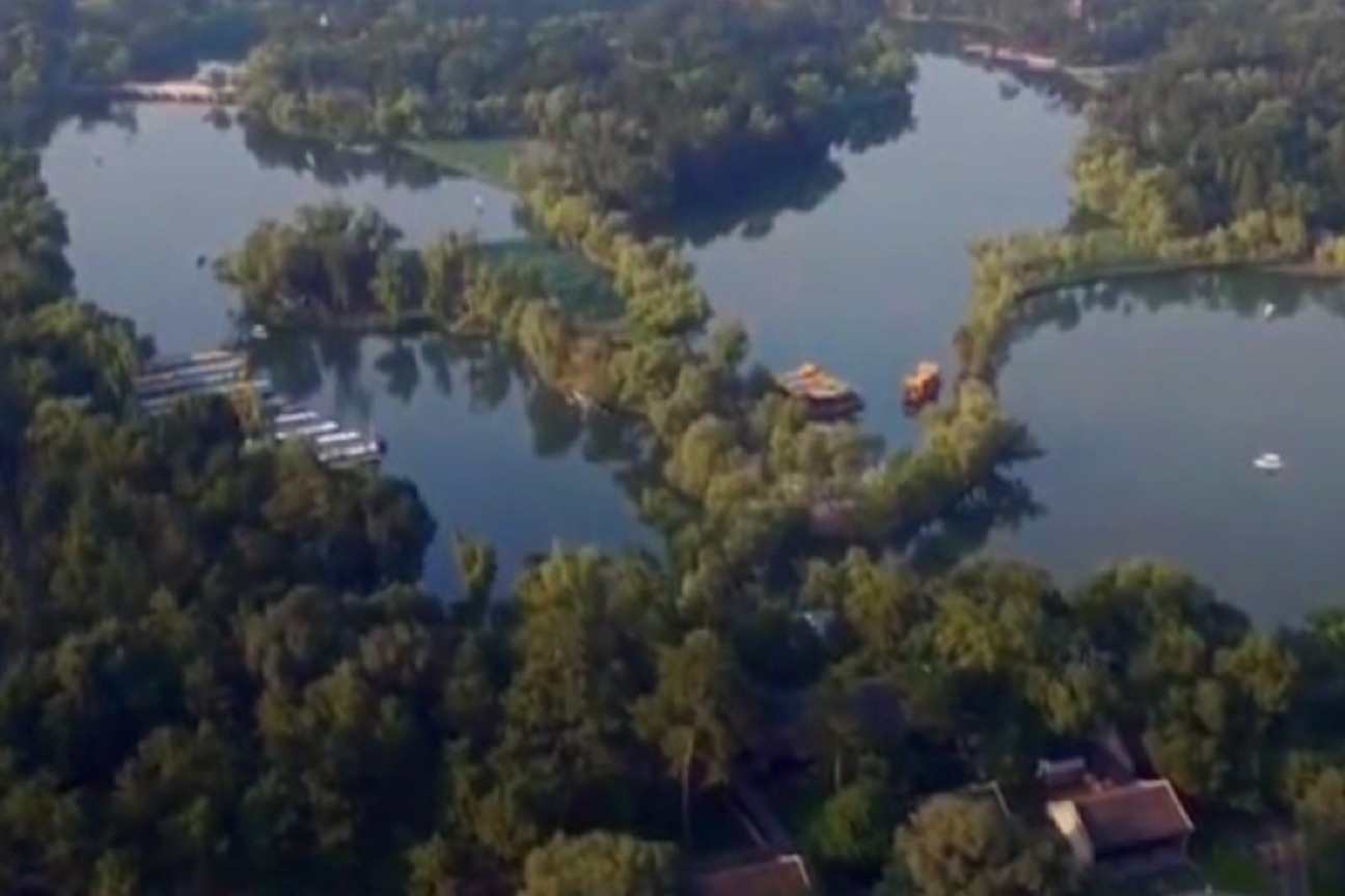 航拍，承德避暑山庄，夏日美景