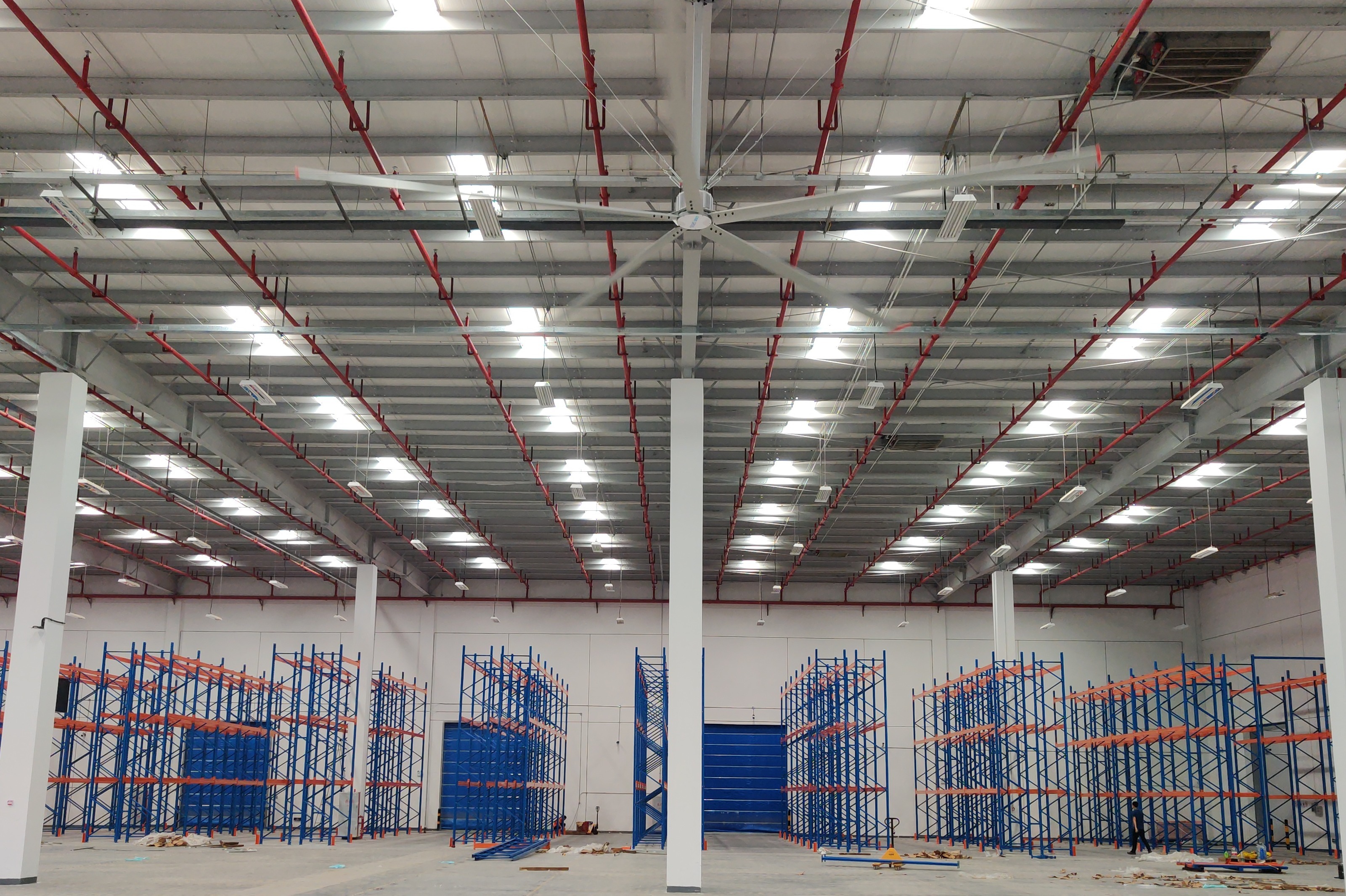 电商物流仓储大风扇通风降温方案