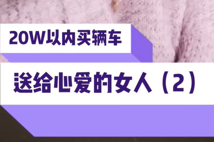 20W以内买辆车送心爱的女人你会选哪辆？（2）
