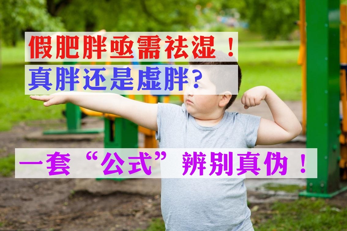 假肥胖亟需祛湿！真胖还是虚胖？一套“公式”辨别真伪！