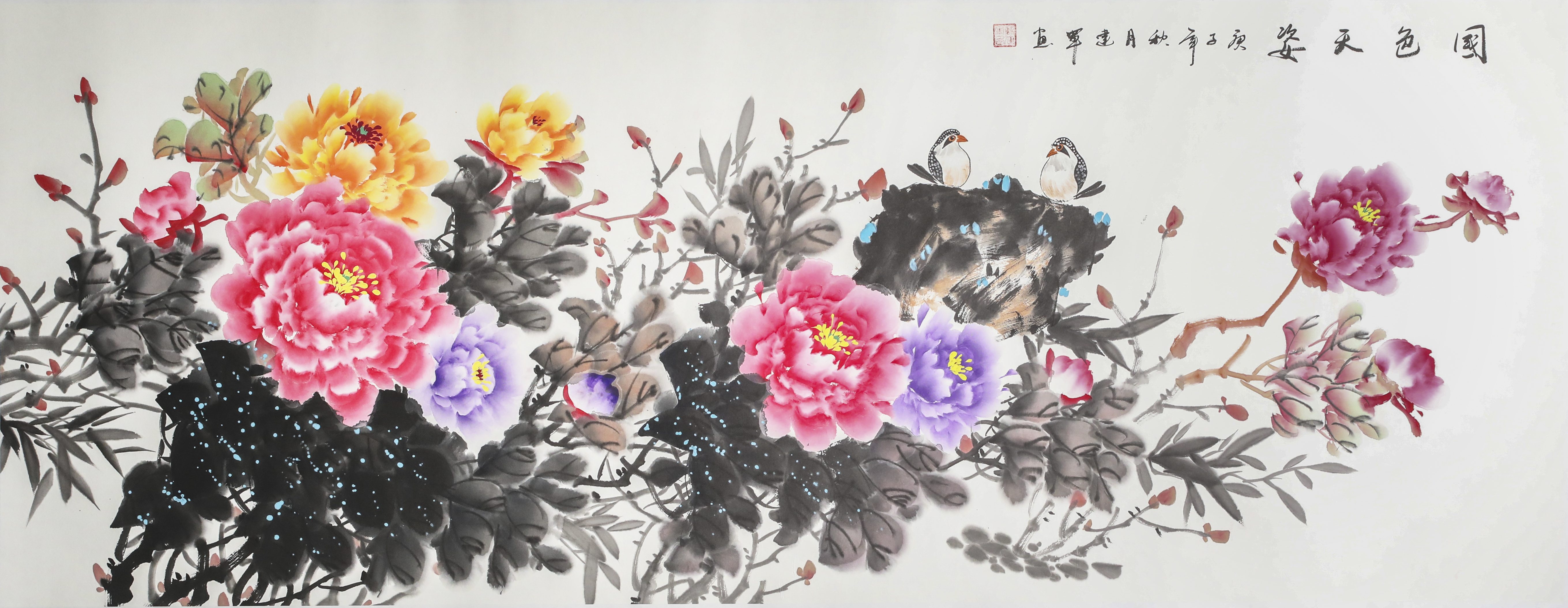 著名画家苏建军:画牡丹融合工笔的细腻与写意的挥洒__凤凰网