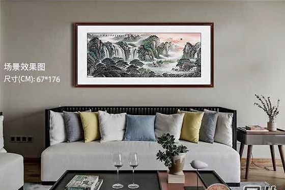 客厅挂画挂什么好,这些山水画是明智的选择_凤凰网