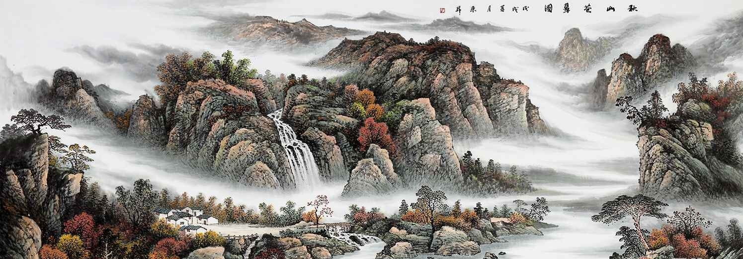 你喜欢手绘山水画还是印刷画,知道怎么鉴别吗