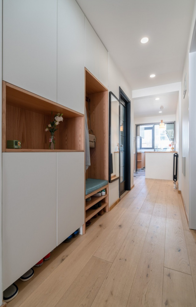 玄关鞋柜的3种换鞋凳设计,你最喜欢哪种?