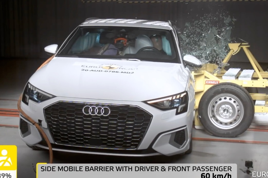 全新奥迪A3碰撞测试，结果令人相当满意