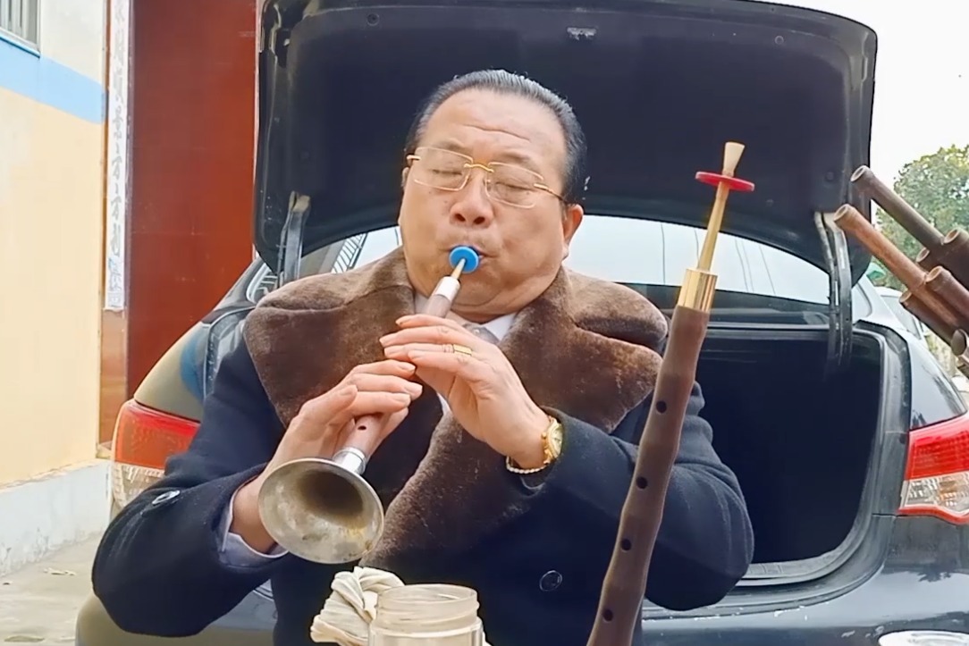 民间老艺人演奏《河南曲剧》笙二胡现场伴奏，现在越来越罕见了！