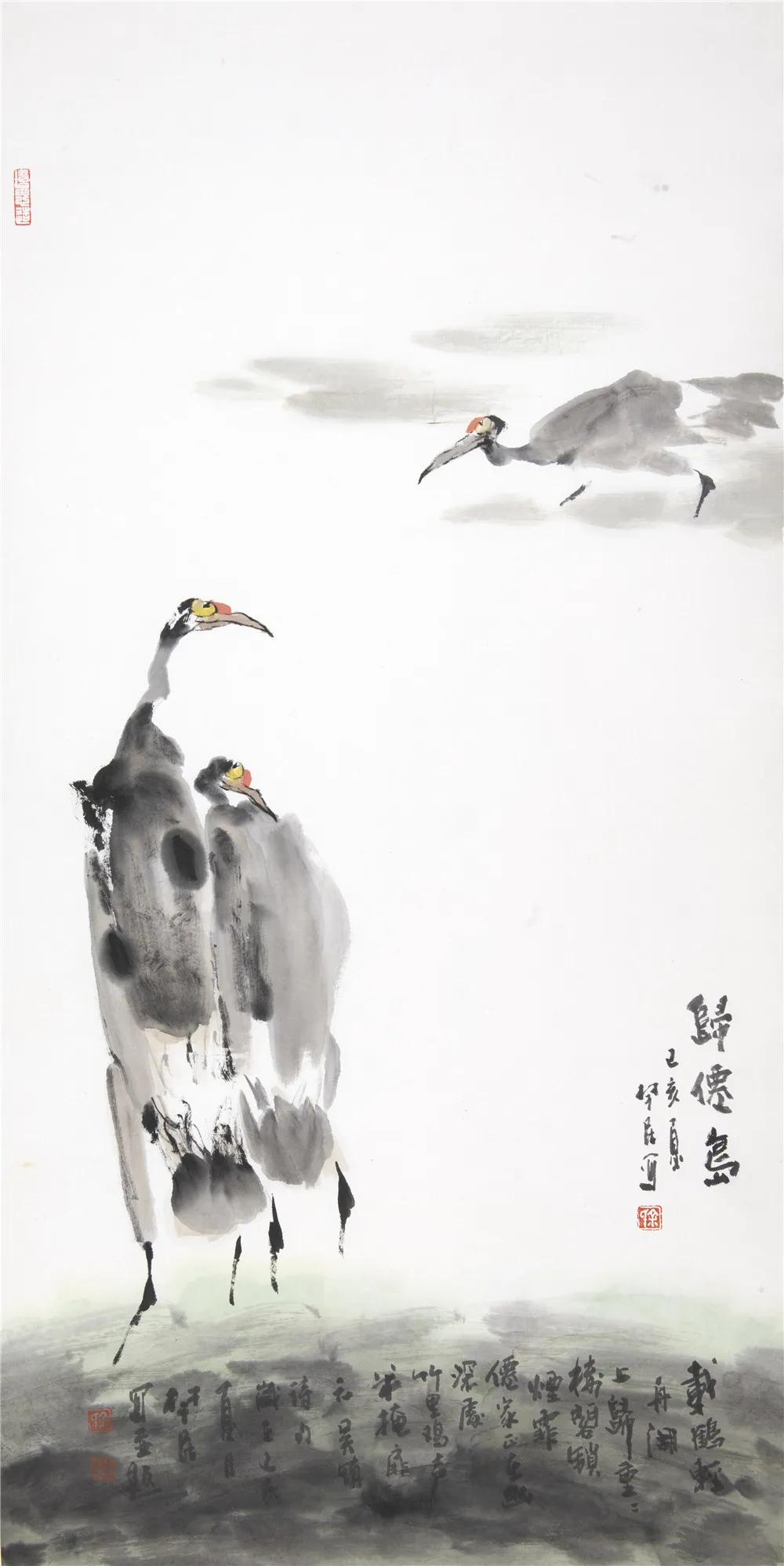 鹤鸣九皋,仙姿翩翩——读余楚民的鹤