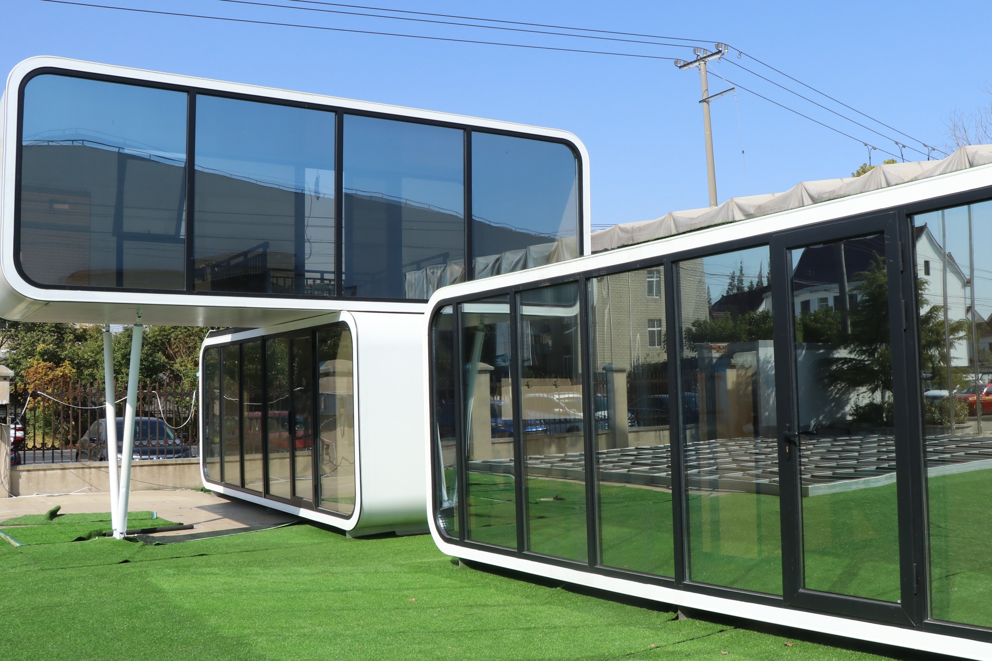 苹果舱可移动房屋将成为某房地产移动售楼部