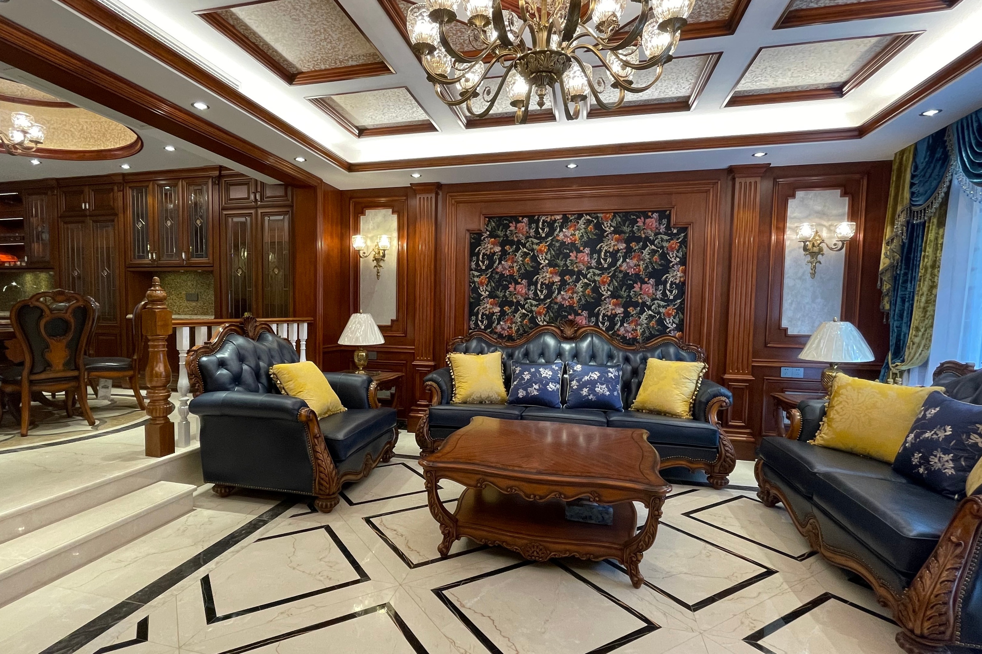 名雕装饰丨独居特色的别墅设计美式风格领略毫不张扬的贵气