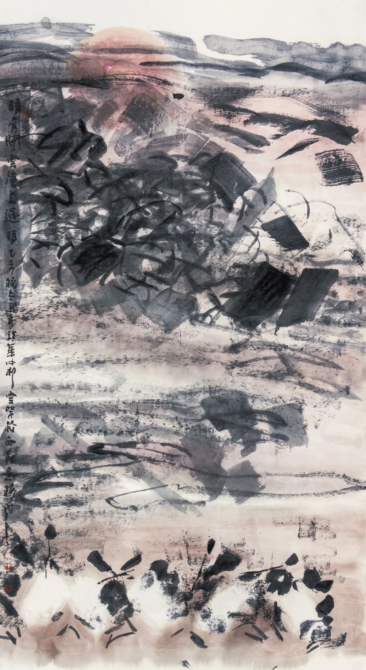 彭太武 《时有闲云溪上过》 180cm×98cm 2015年