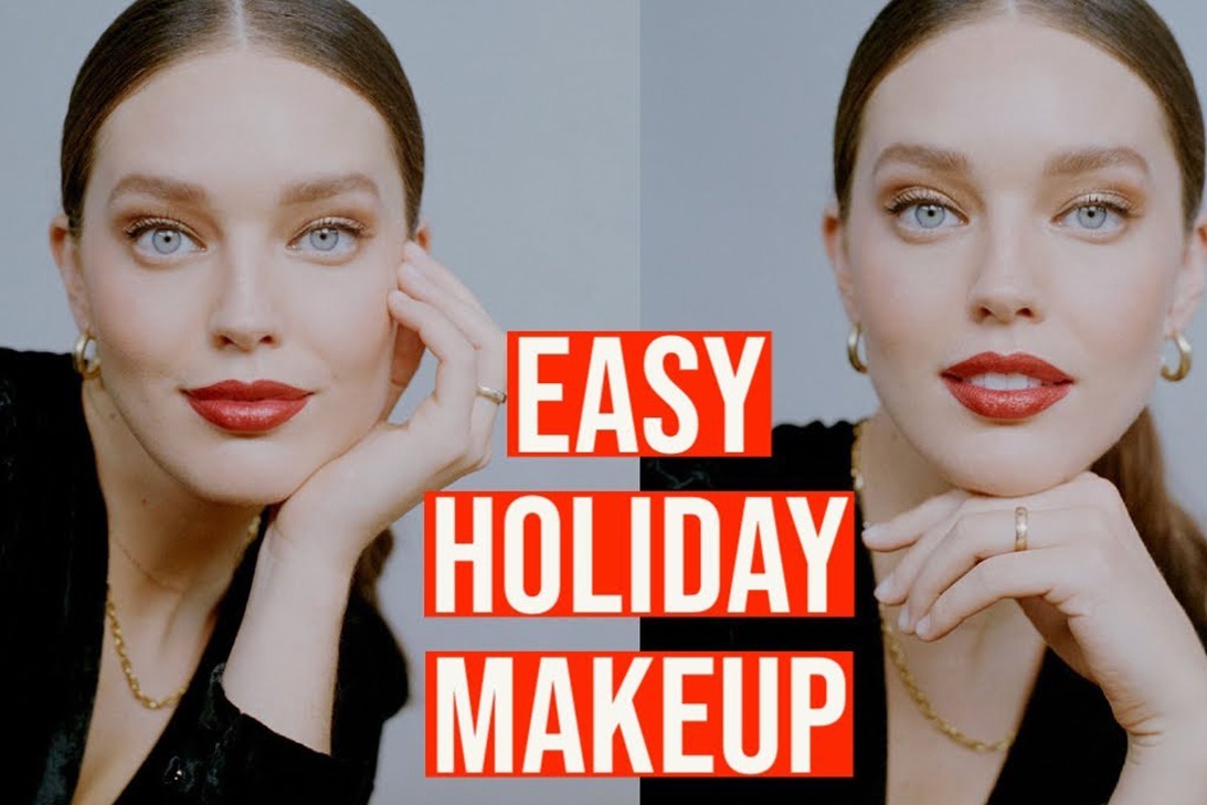 10分钟就能打造充满节日氛围的妆容，小白学起来~