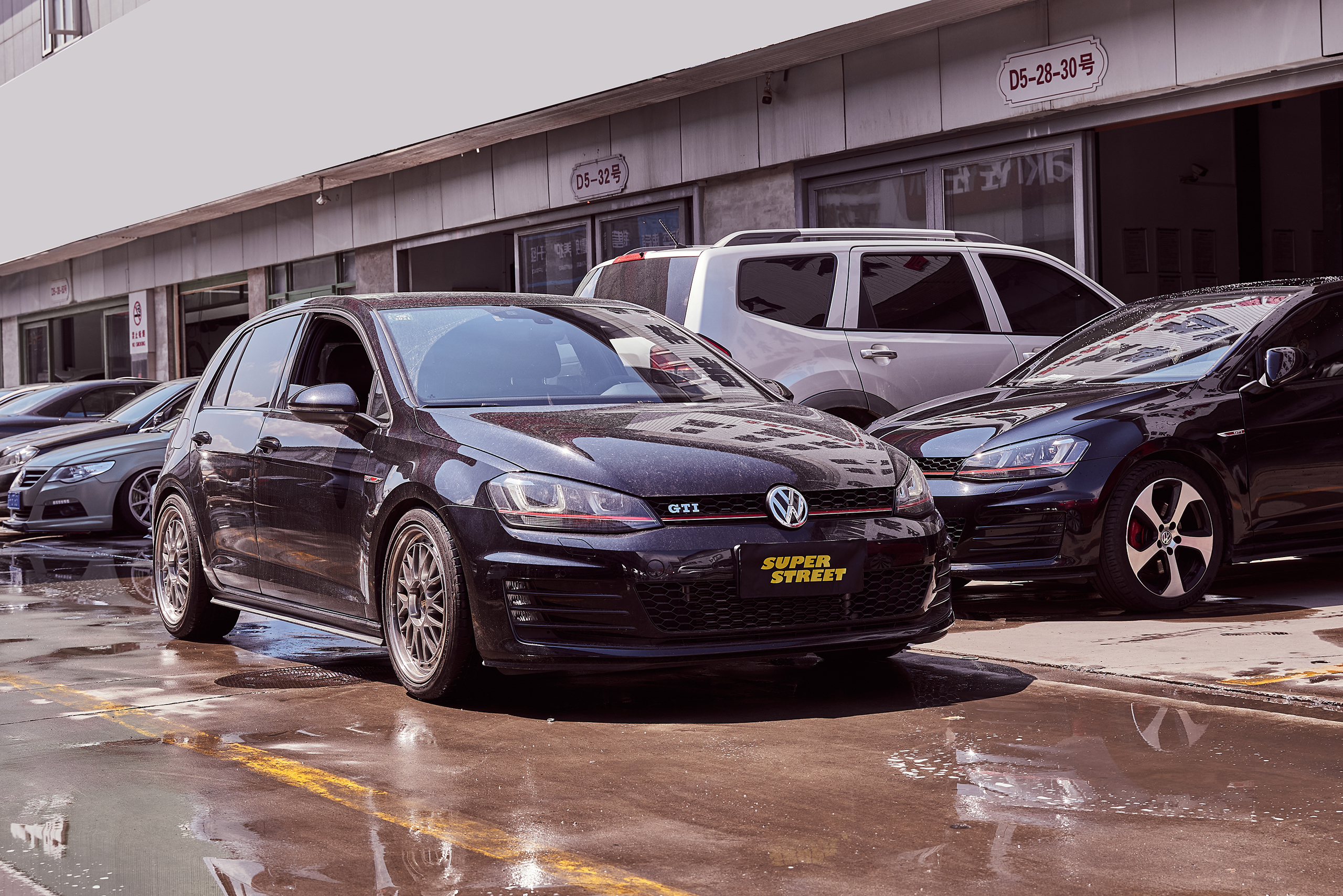 大众高尔夫7gti更换ap9440卡钳ebc红皮刹车片