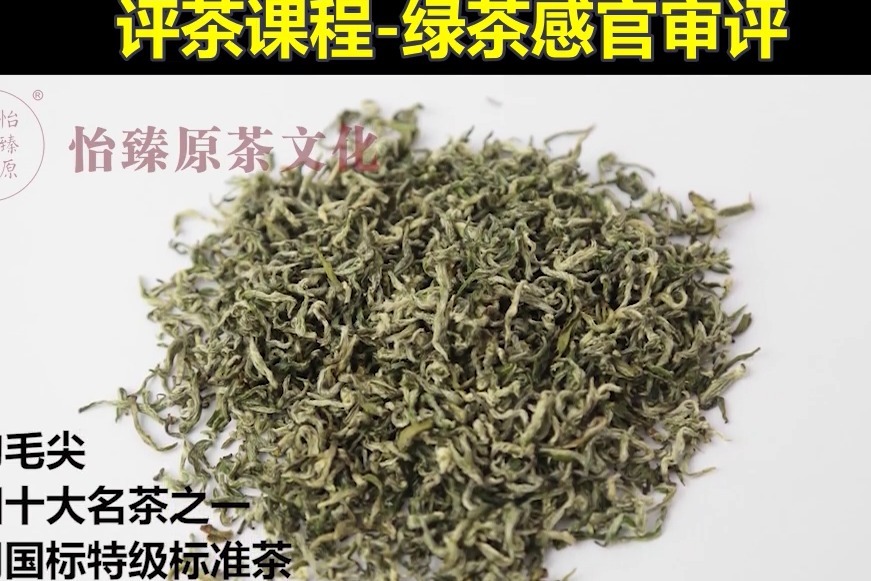 中国标准茶叶，绿茶的种类及感官审评流程，教学视频，在线学习