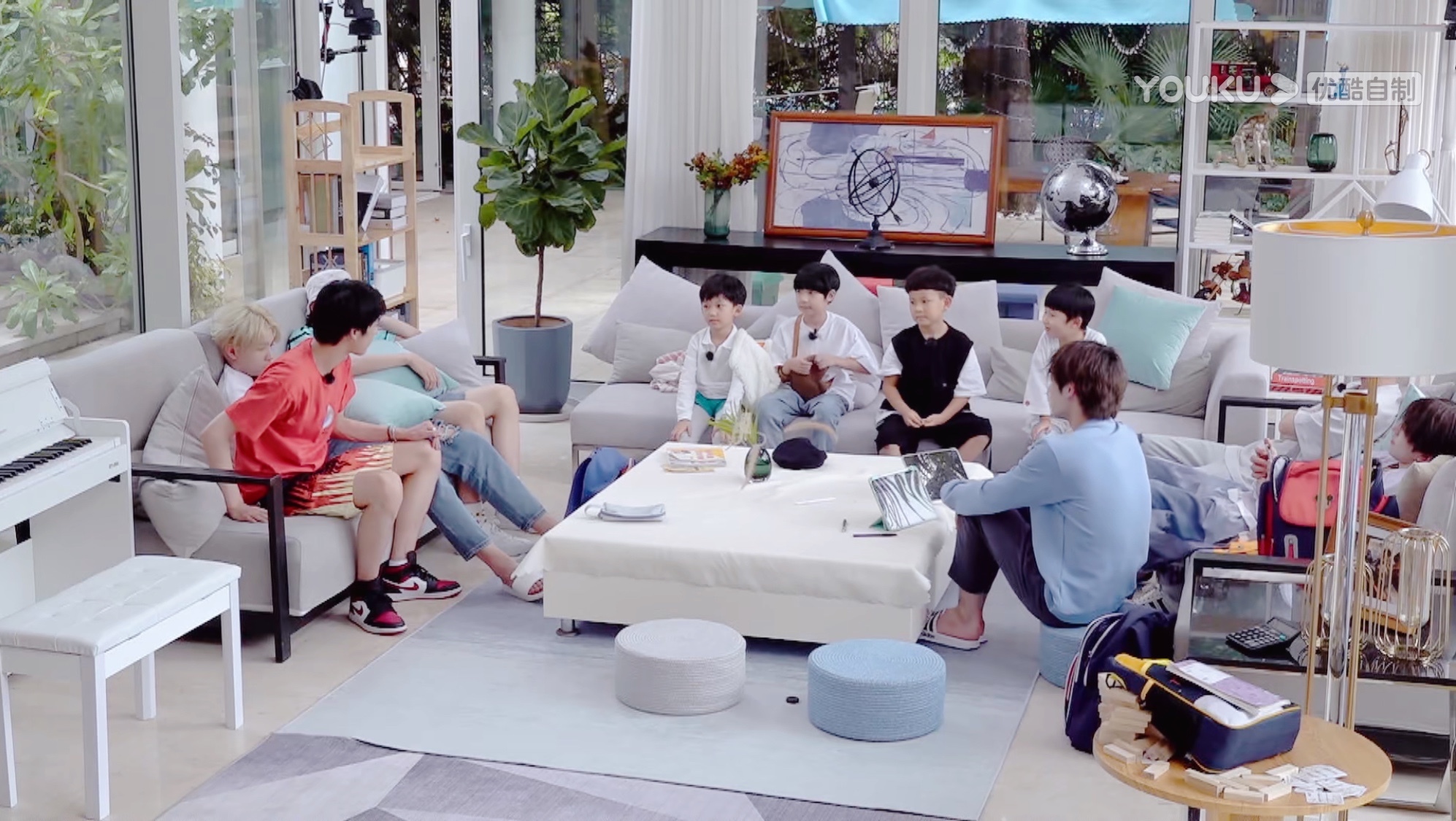 blueblue的少年萌娃空降海岛小屋sky带娃首秀爆笑全场