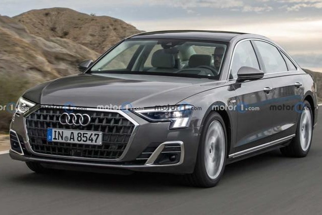 前脸整容更霸气！中期改款奥迪A8渲染图曝光，这个外观你心动吗？