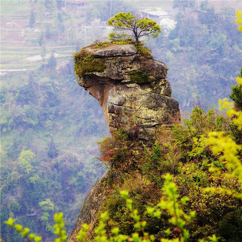 恩施土家族村寨——鱼木寨,风景秀丽,民风淳朴