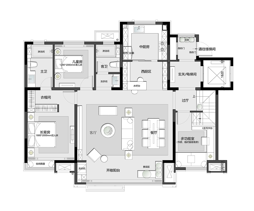集中式住宅平面图图片