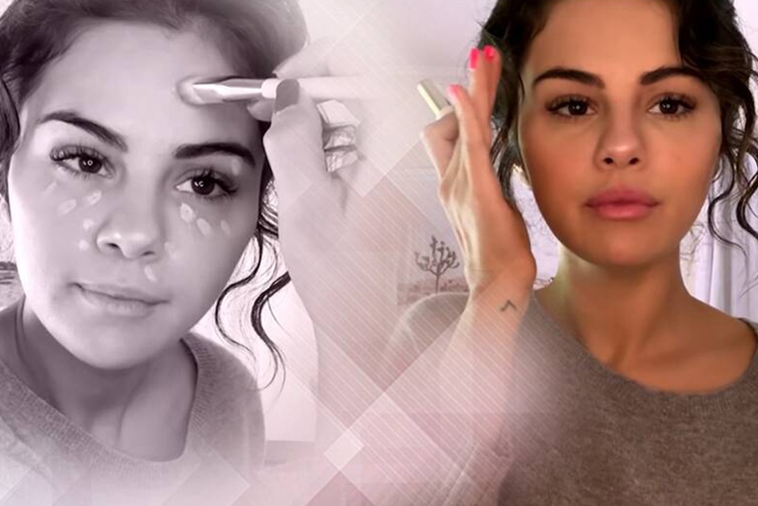 著名美妆博主傻脸娜Selena Gomez分享五分钟伪素颜妆