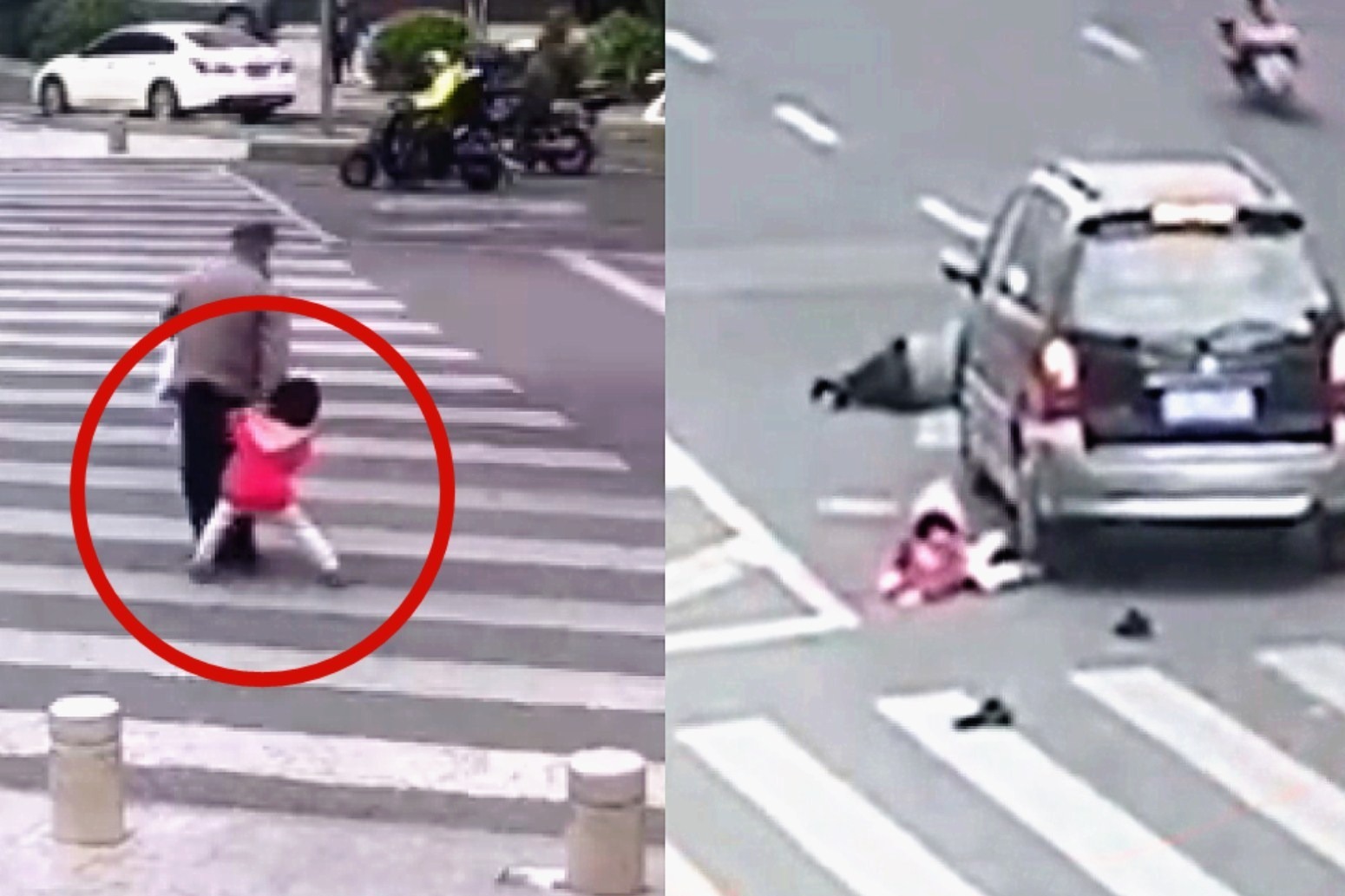 监拍：重庆一轿车突然失控冲上公交站 老人和儿童被撞飞！_凤凰网视频_凤凰网