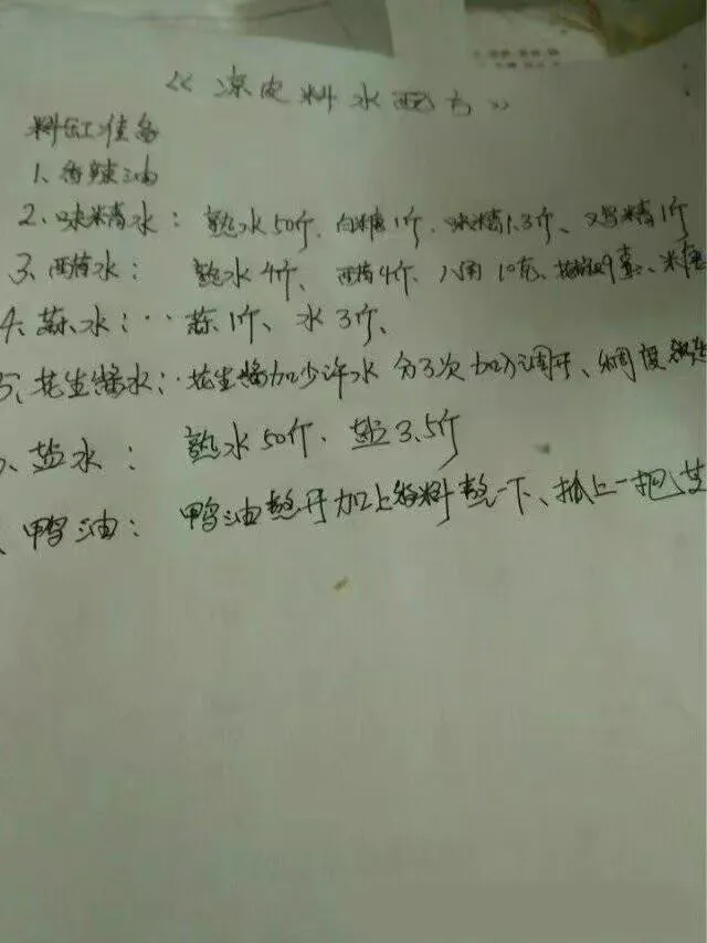 04 凉皮料水配方,龙虾料,卤水,麻辣小龙虾,米线配方,秘制香薰鸡.
