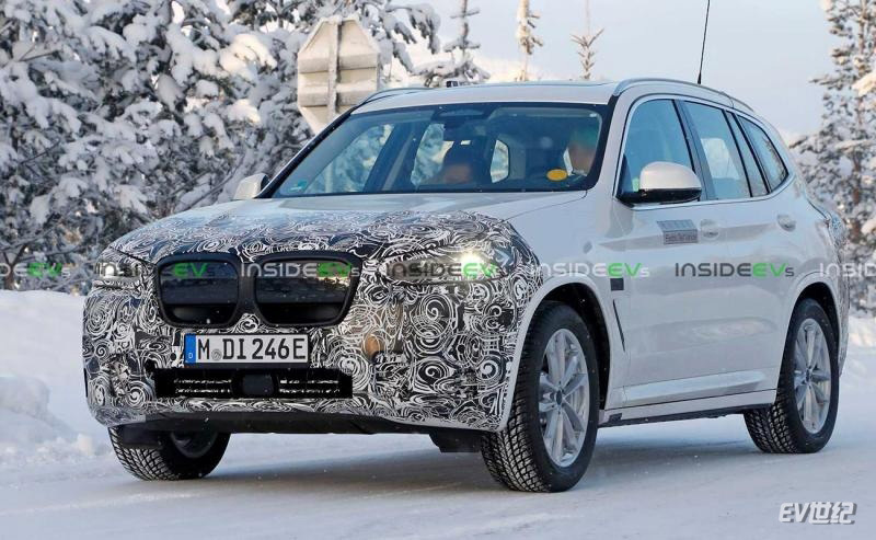 改款bmw Ix3测试谍照曝光细节小改或增加m运动套件