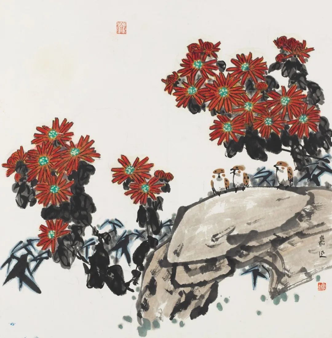 《红菊》69cm x 69cm 2020年