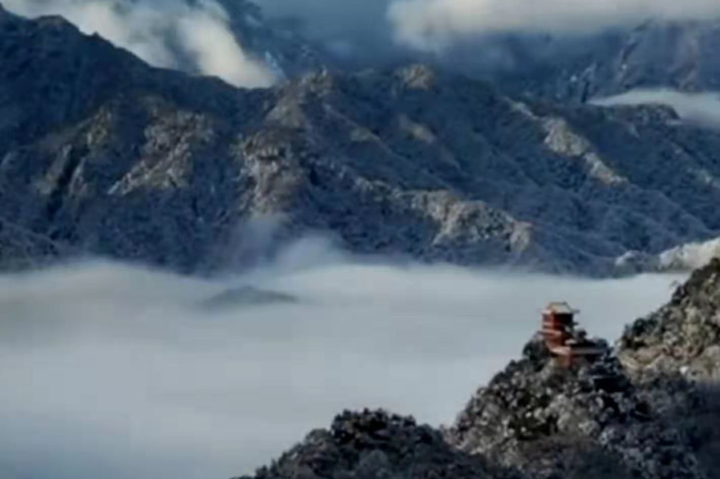 雪后秦岭终南山