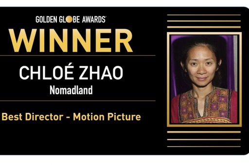 中国导演赵婷成为金球奖历史上首位获得最佳导演的亚裔女性