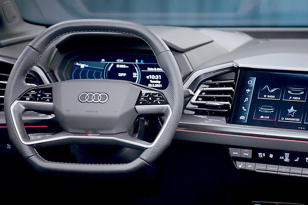 先睹为快奥迪q4etron内饰展示