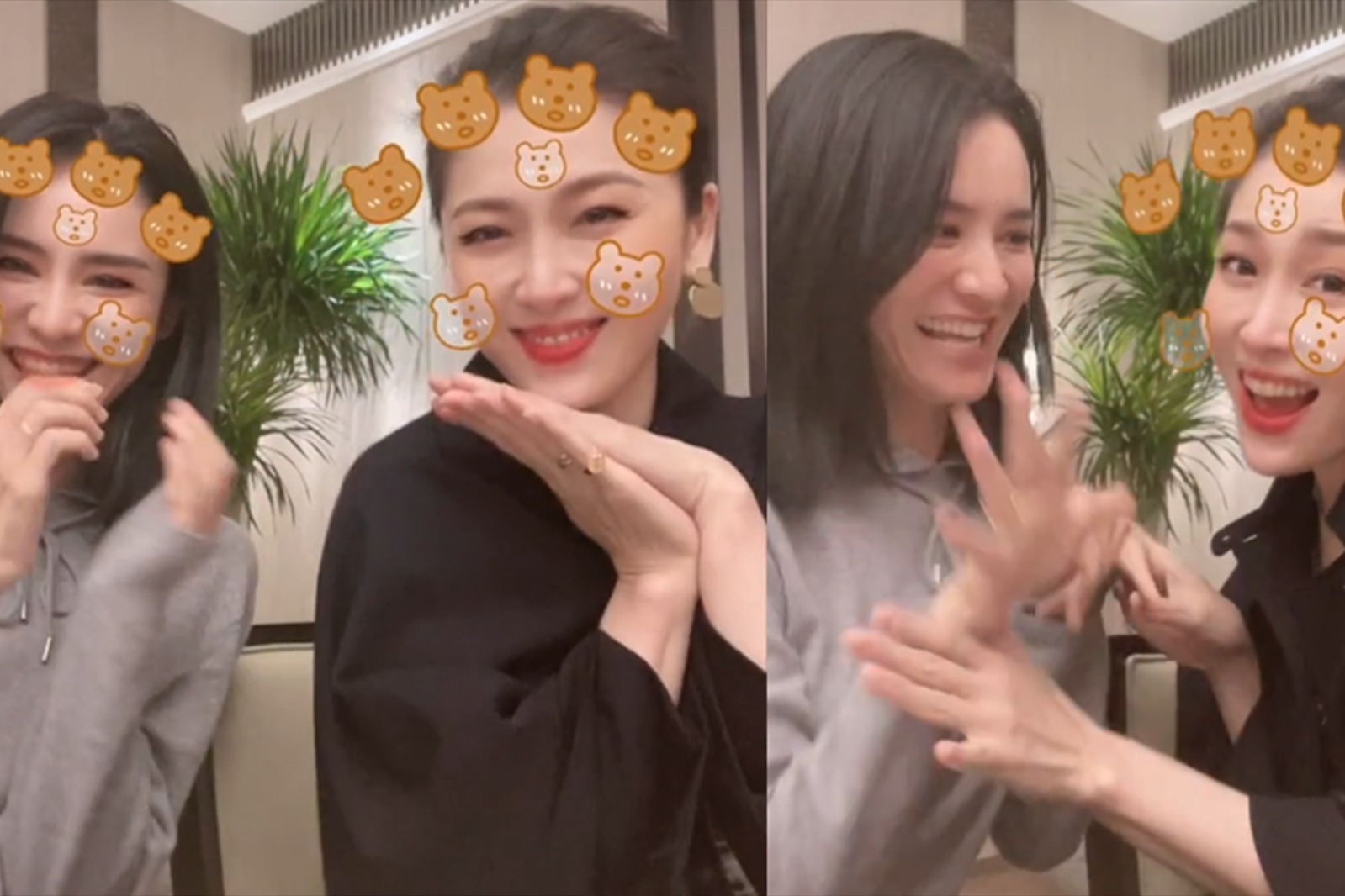 林峯老婆与周励淇同框，两位新手妈妈花式比美，张馨月素颜被群嘲