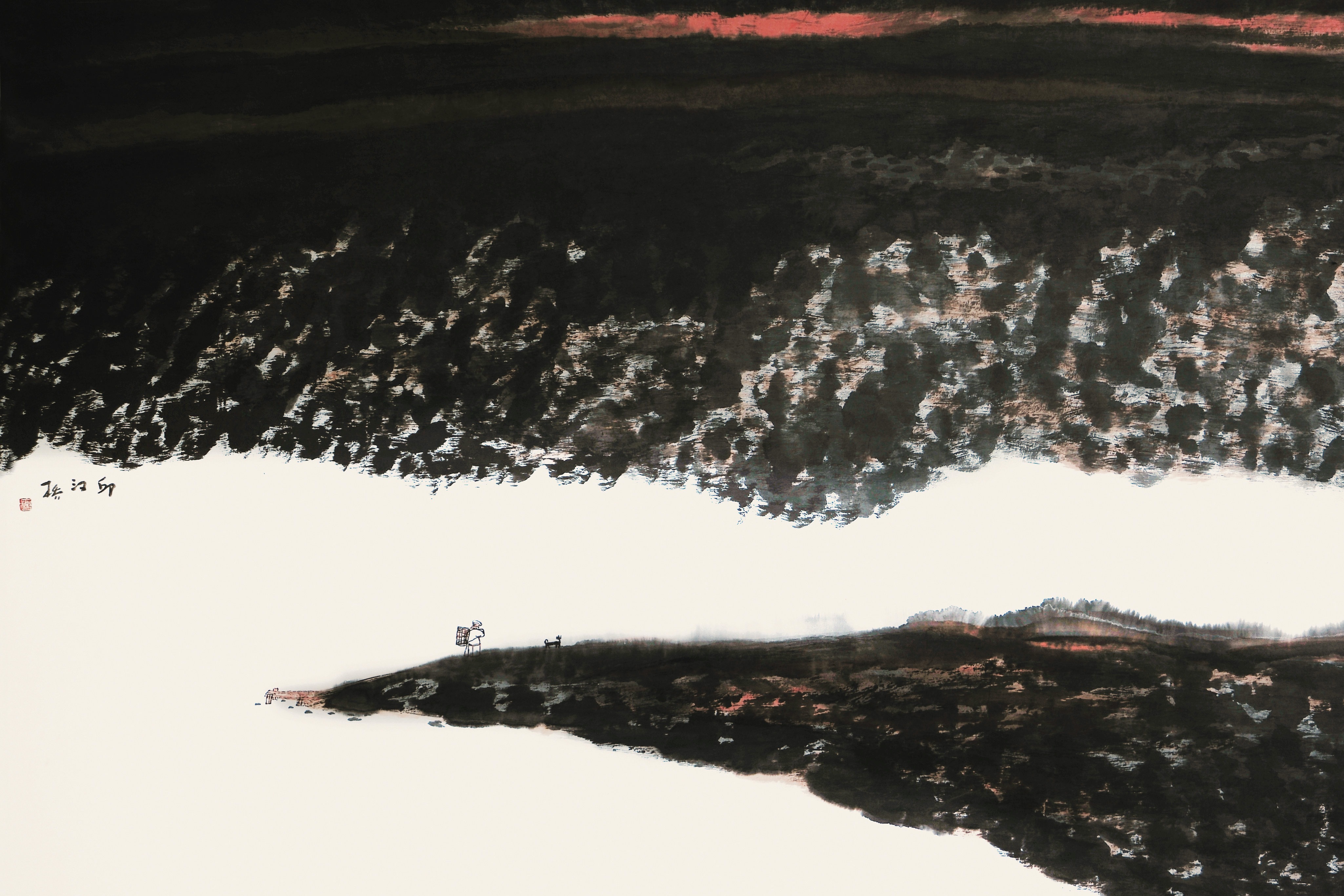 人生修养的表征自然本性的印证邱汉桥山水画欣赏