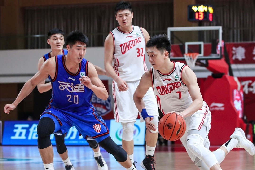 【全场集锦】天津93-青岛134，<em>亚当斯</em>41+8+7，青岛轻取天津！