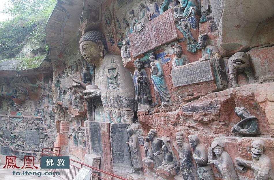 大足宝顶山摩崖造像,大方便佛报恩经变相。(图片来源:凤凰网佛教 摄影:曹立君)