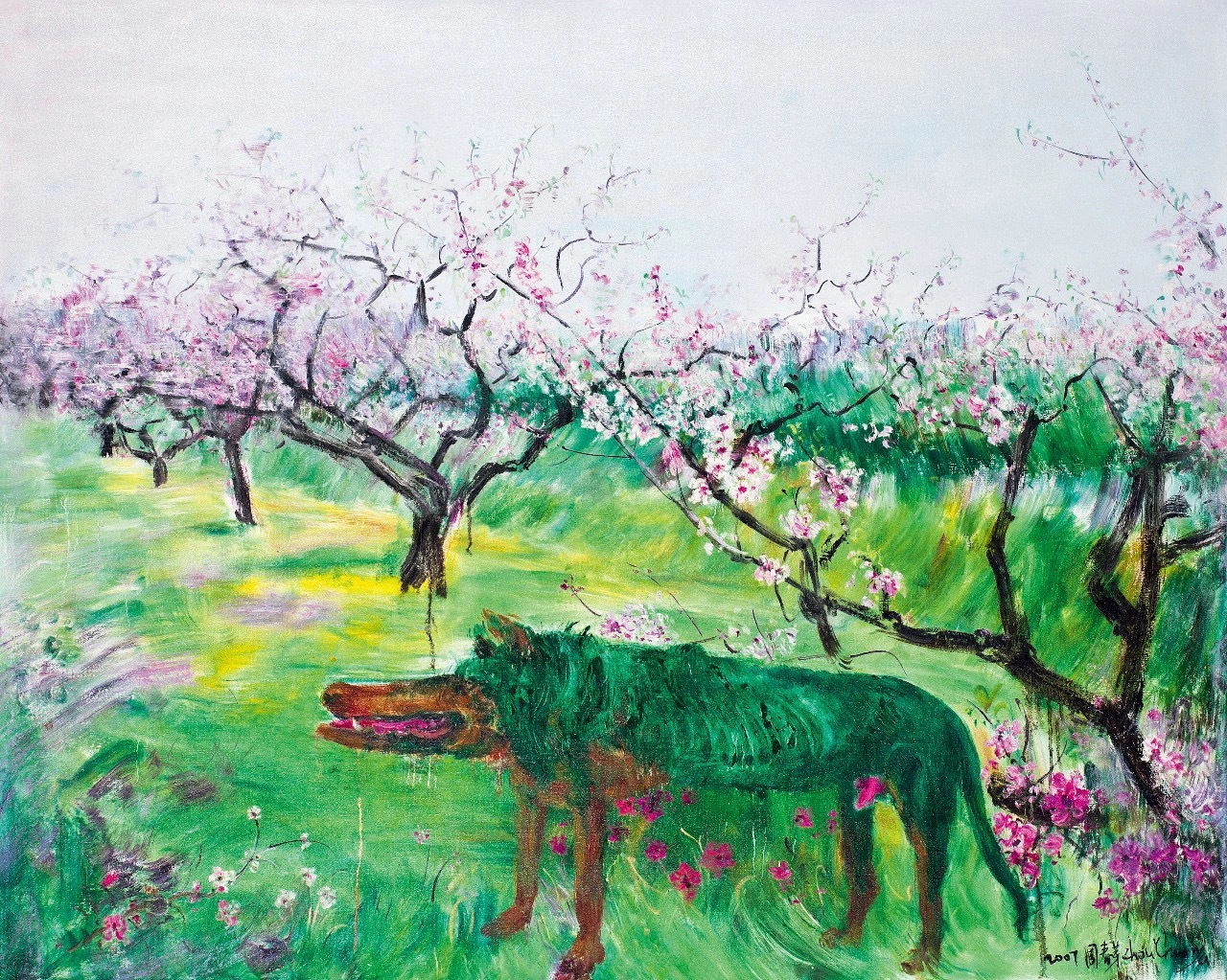 翕兮| 周春芽绘画中情感的隐喻__凤凰网