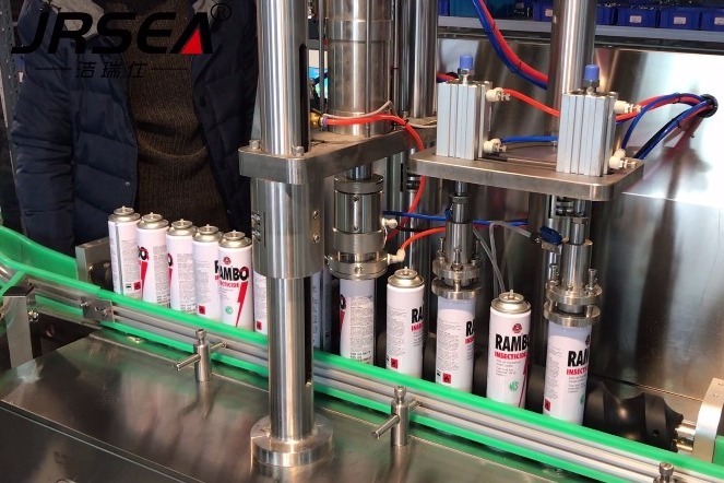 自喷式防水补漏喷剂生产设备 气雾罐防水胶灌装机