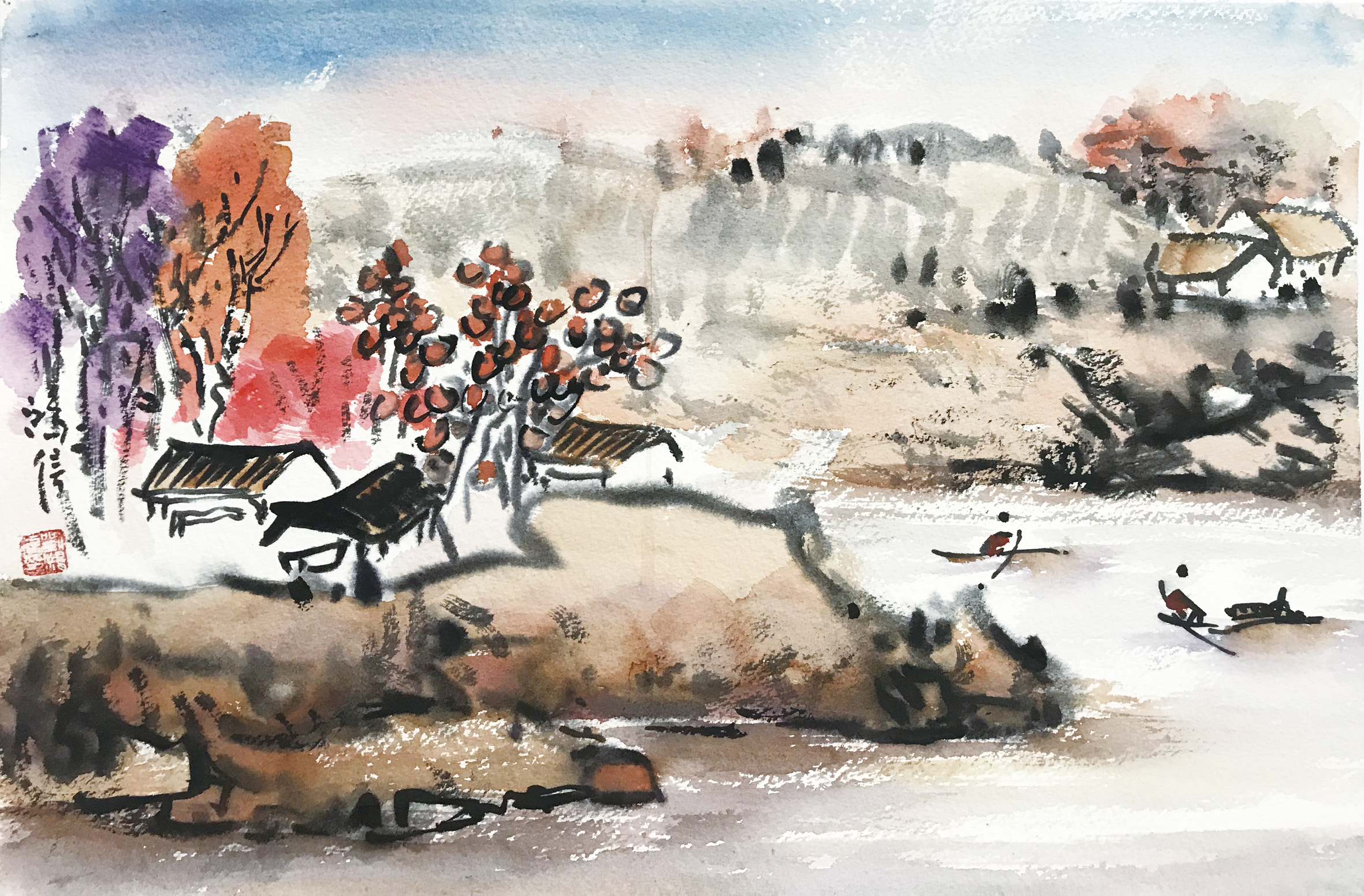 【艺术】刘鸿信艺术作品欣赏__凤凰网