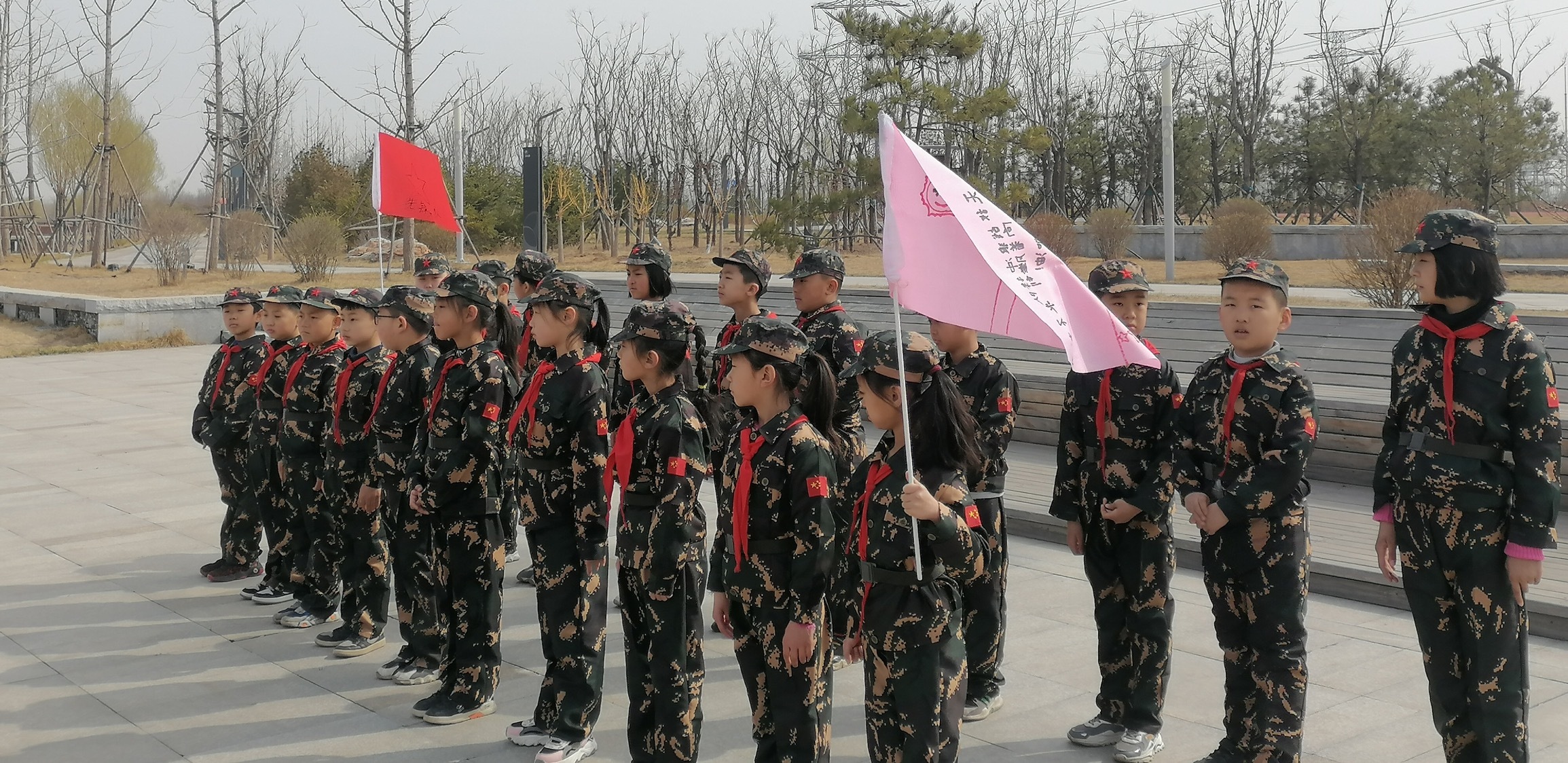 山西省太原市小店區西埔國防教育研學基地西蒲少年軍正式成立