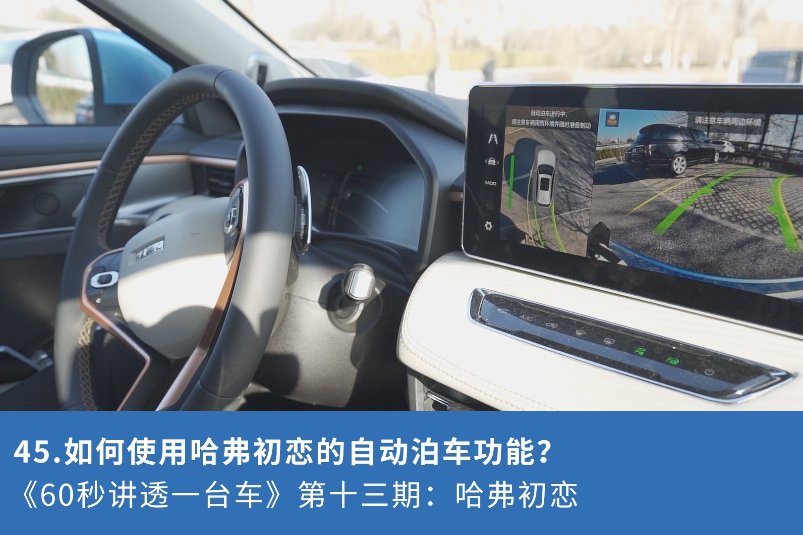 45.如何使用哈弗初恋的自动泊车功能？