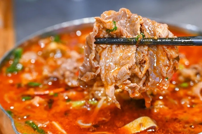 银川奇怪火锅店马勺肥牛不能忍