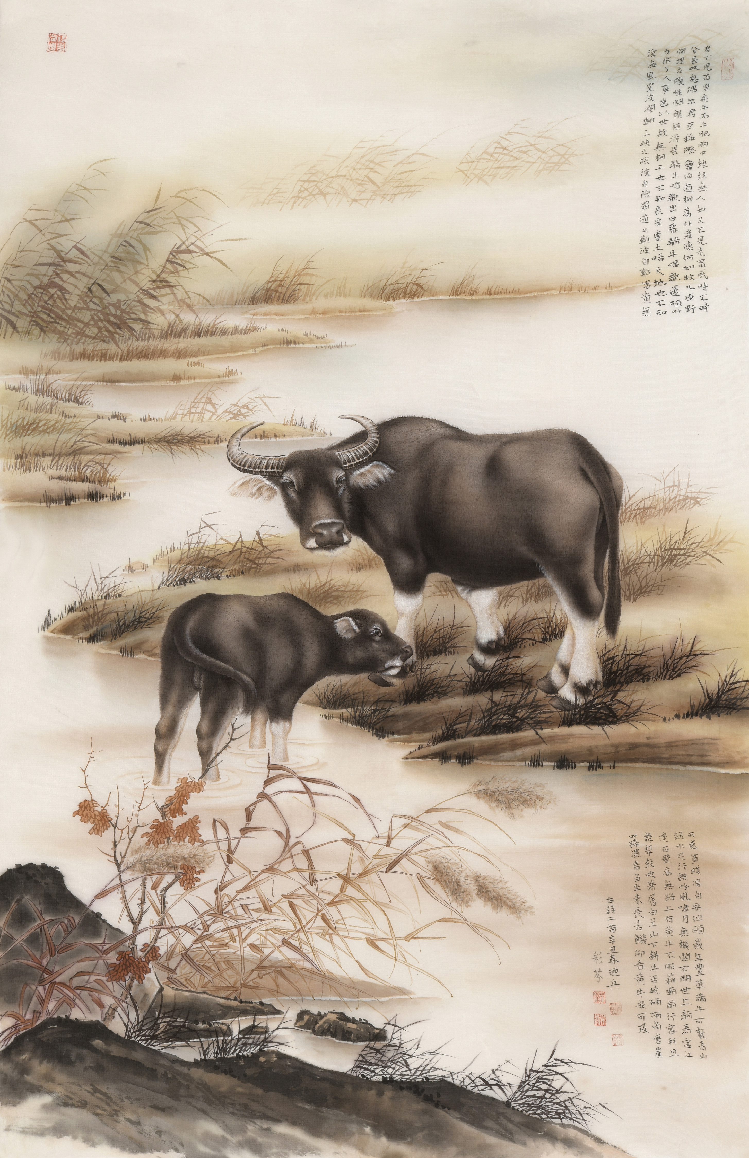 绘如意:中国画名家邀请展之工笔人物,山水,动物作品欣赏__凤凰网