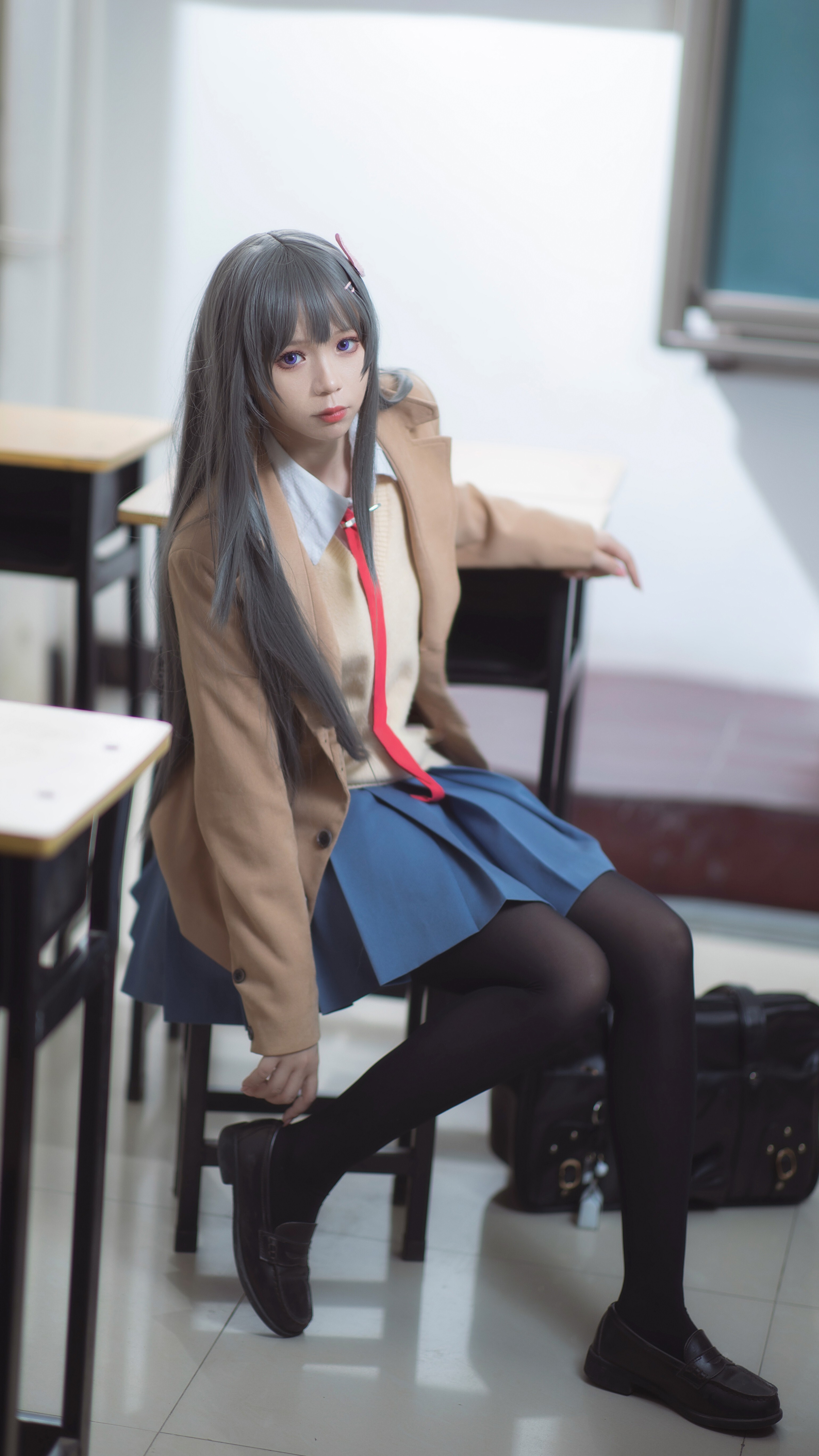 cos:兔女郎学姐樱岛麻衣cos正片@半度度度喵__凤凰网