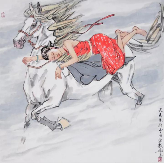 2021最具收藏潜力——著名画家张乐毅画马