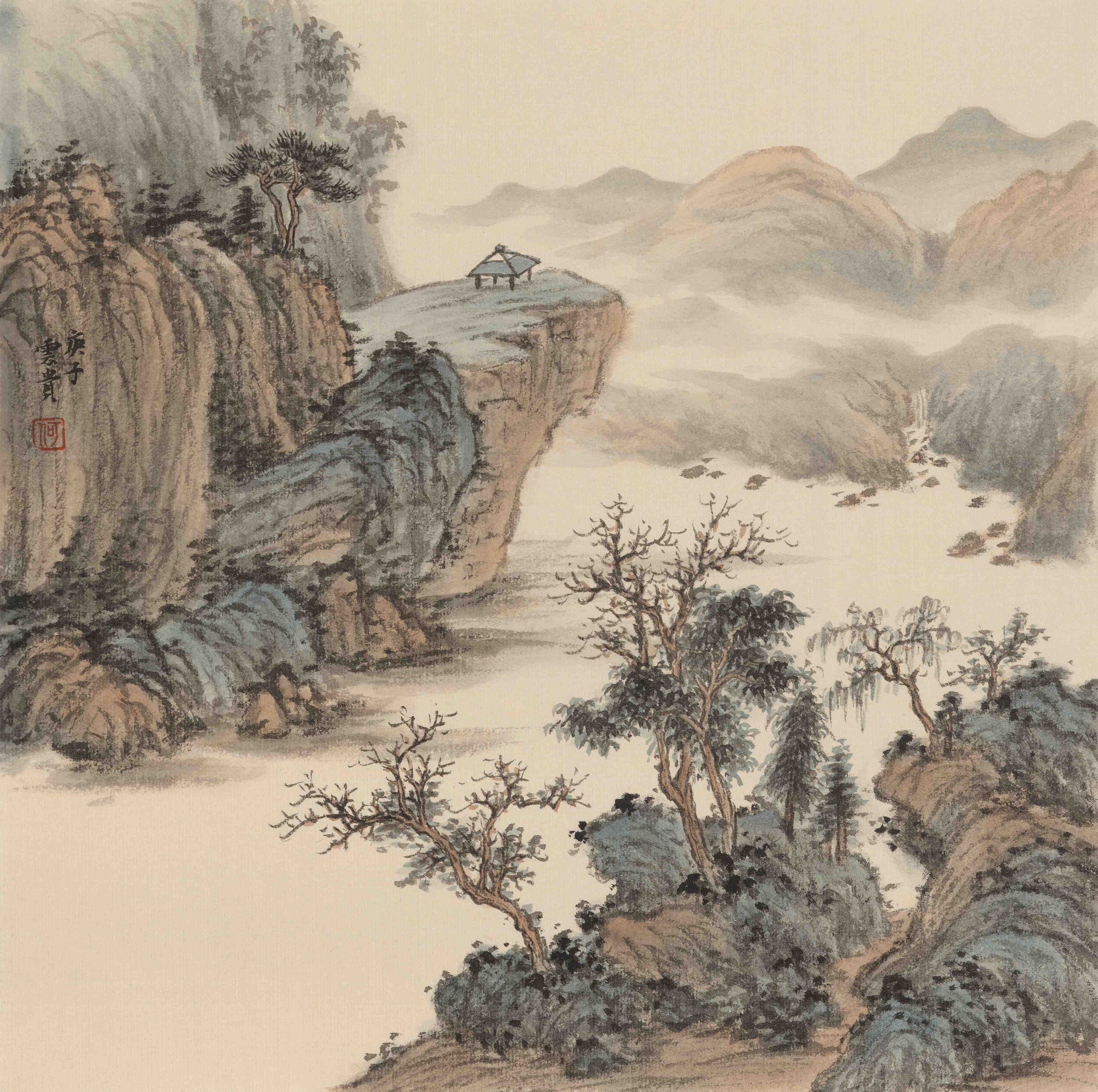 画家何云贵传统山水画精选作品之一__凤凰网