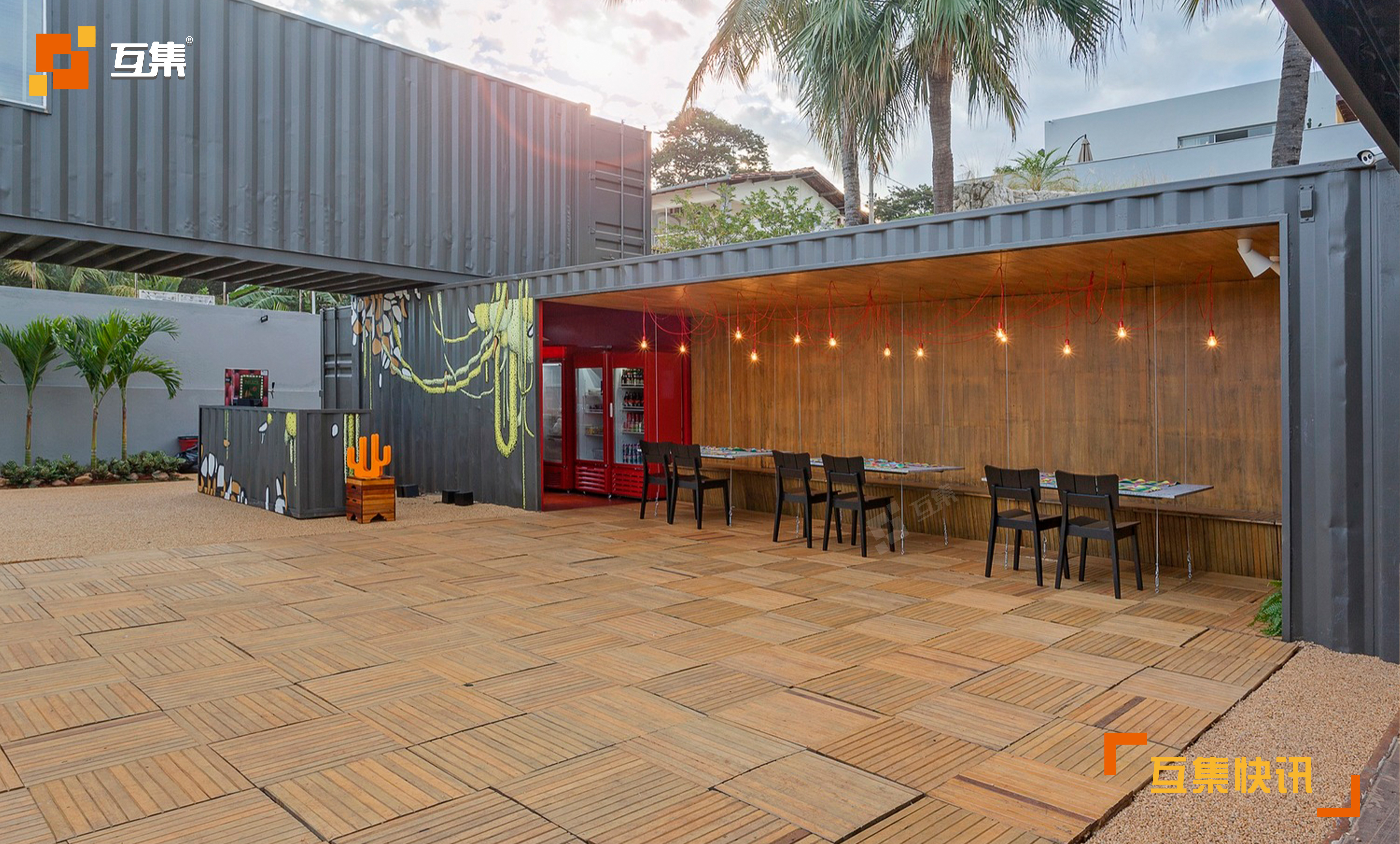 巴西工业风集装箱餐厅__凤凰网