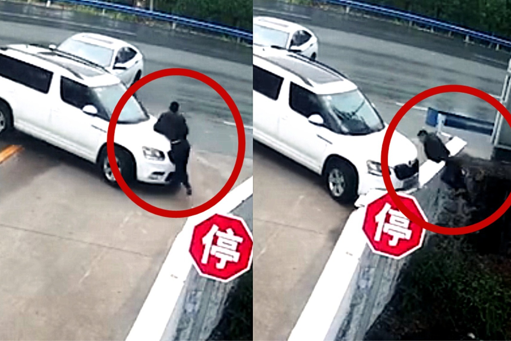 湖南一轿车撞向公交站台致1死7伤，有人不幸被当场撞飞_凤凰网视频_凤凰网