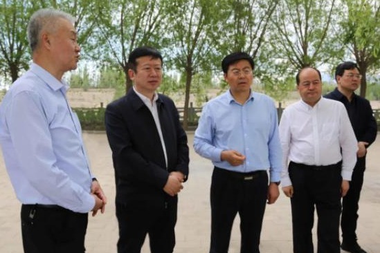 黄河水利委员会黑河流域管理局局长李肖强一行来张掖调研