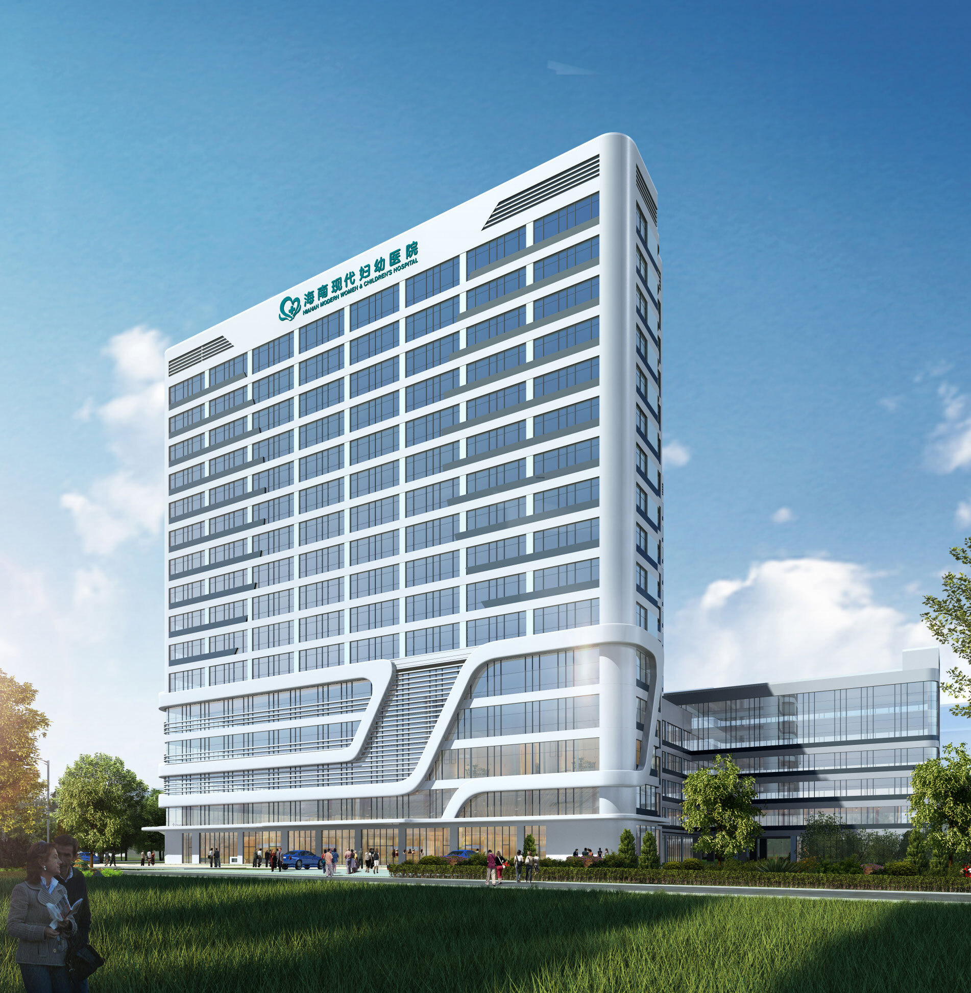 椰城海口,70000㎡妇幼医院设计,如何借势医疗旅游风潮?