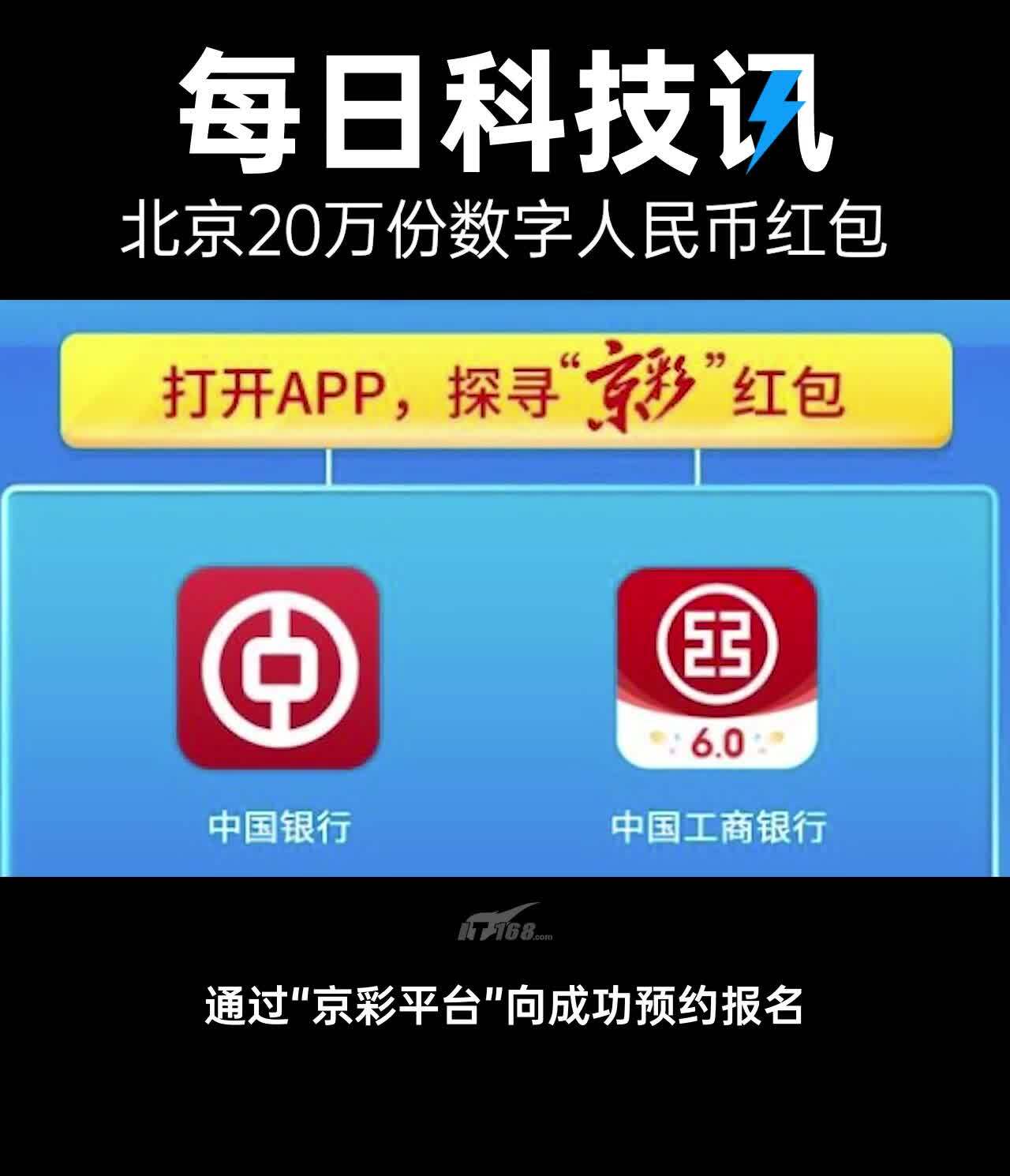 无门槛使用北京20万份数字人民币红包来了