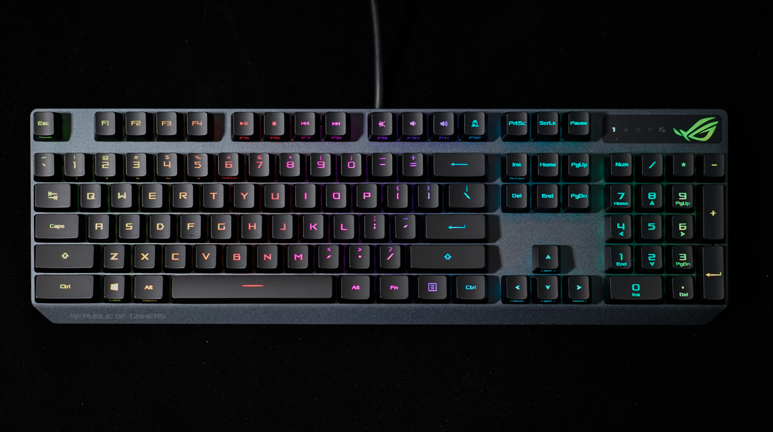 rog游侠rx蓝轴机械键盘体验:谁说没有樱桃轴体就算不上好键盘?