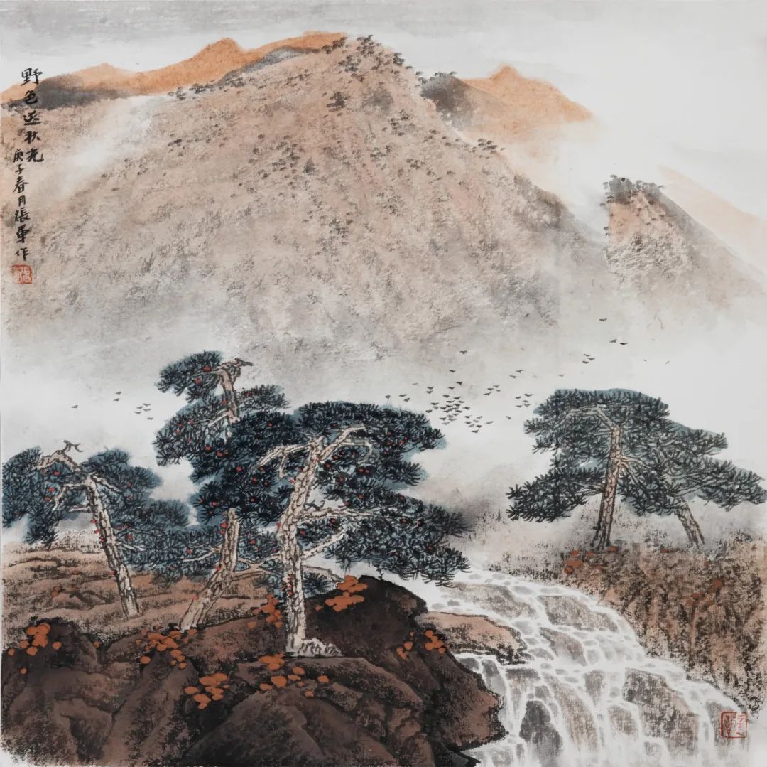 张军 《夏景清幽》 68cm&times;68cm 2020年